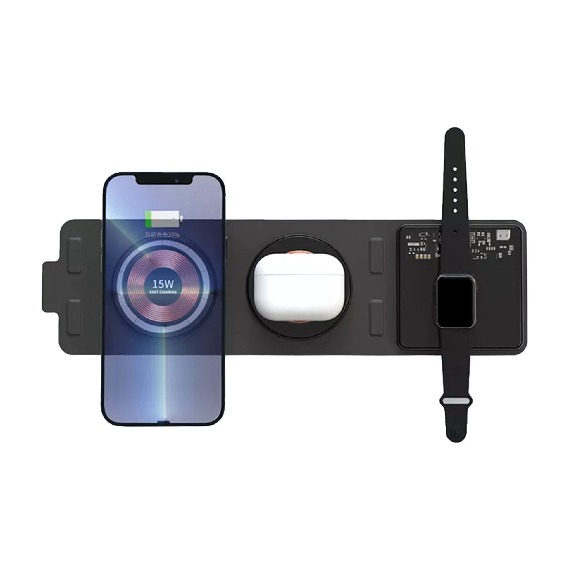Wireless Charger lädt drei Geräte gleichzeitig