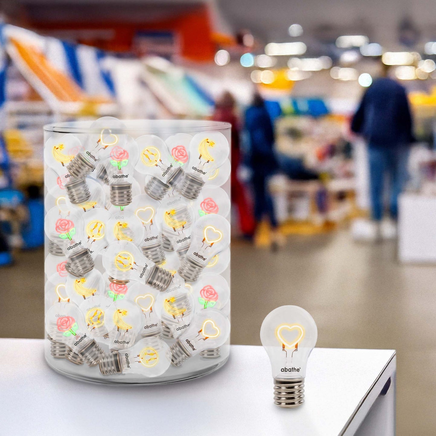 abathe LED-Akku Tischleuchte „bulb“ mini