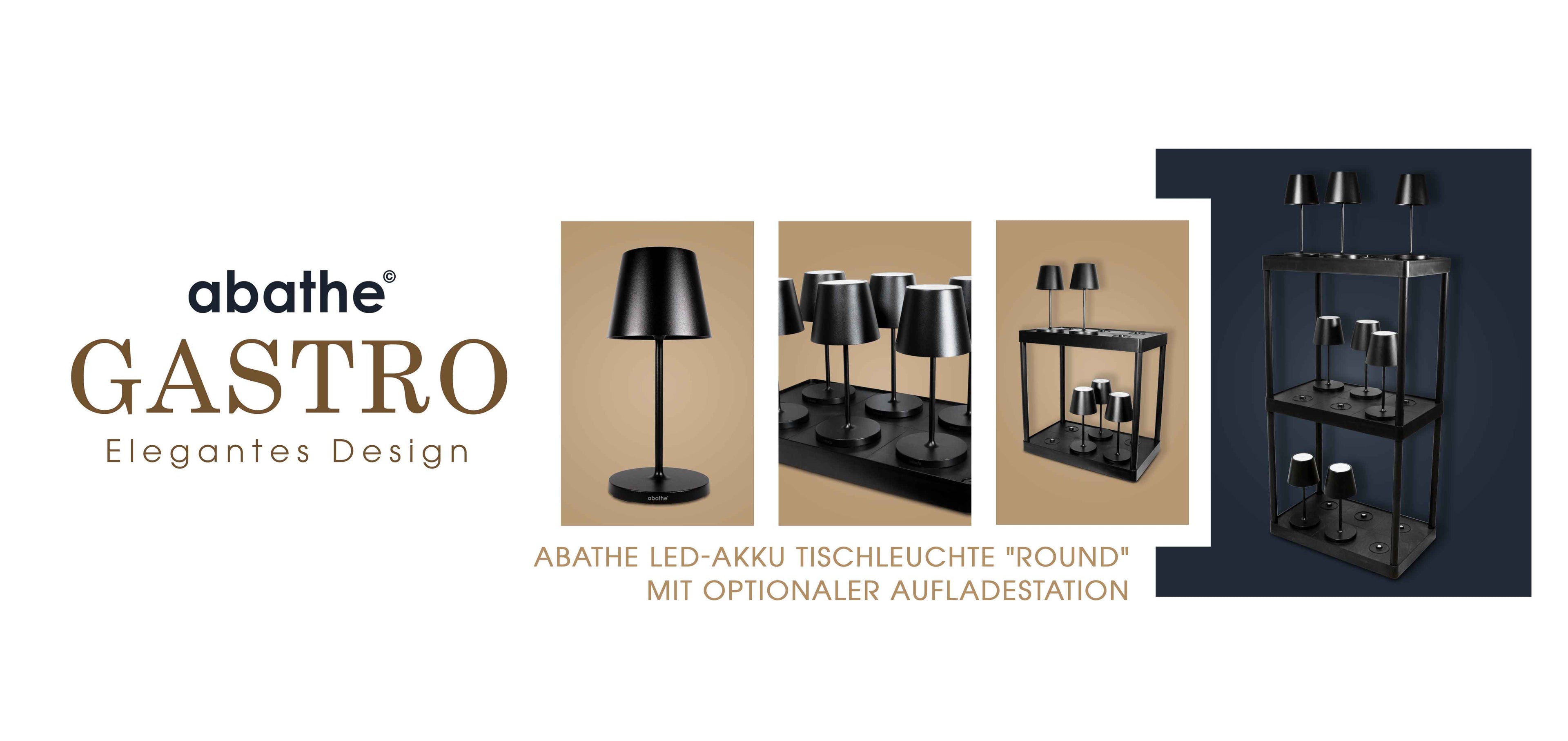 Akku-Tischlampen mit Trolley zum aufladen