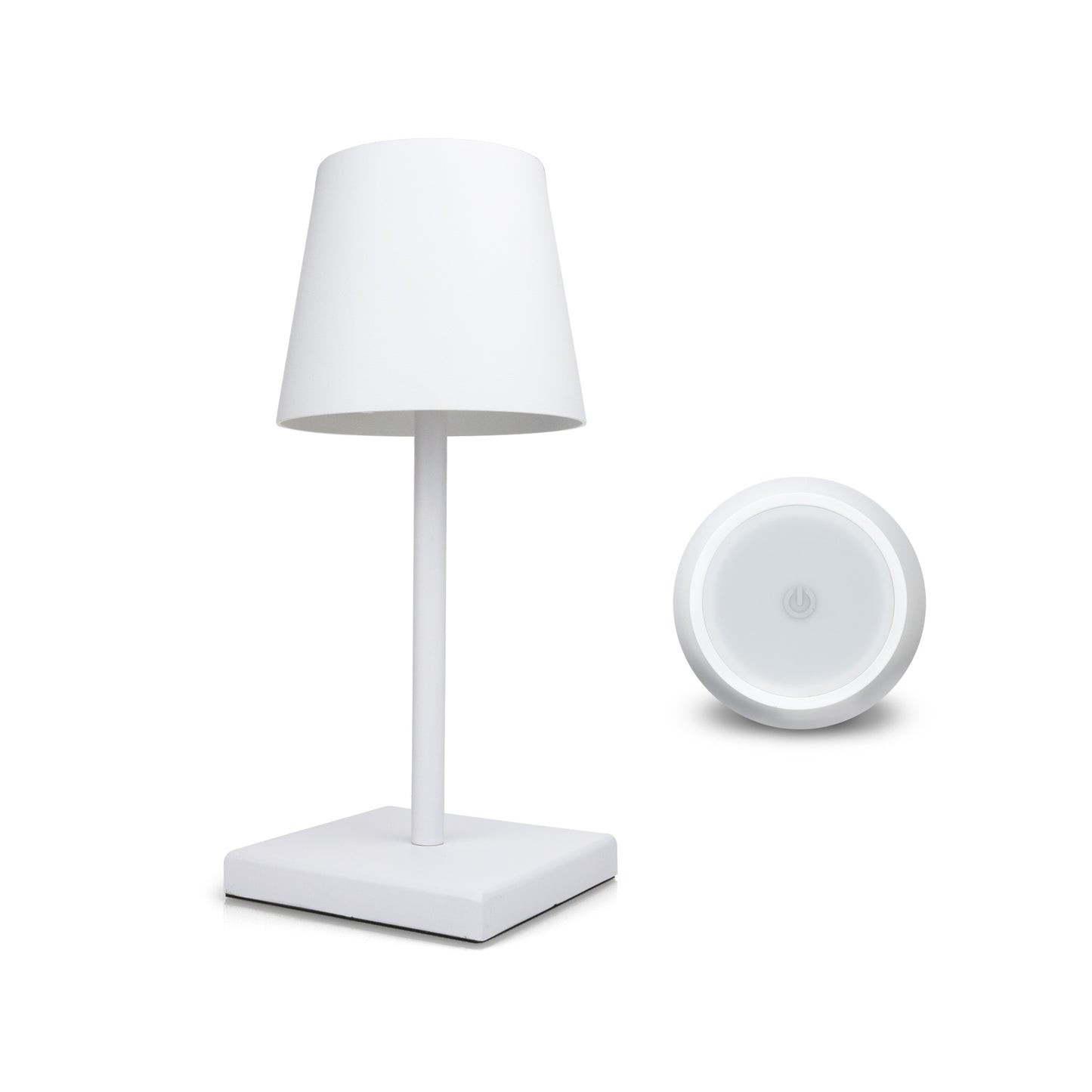 Lampe Weiß von vorne/oben