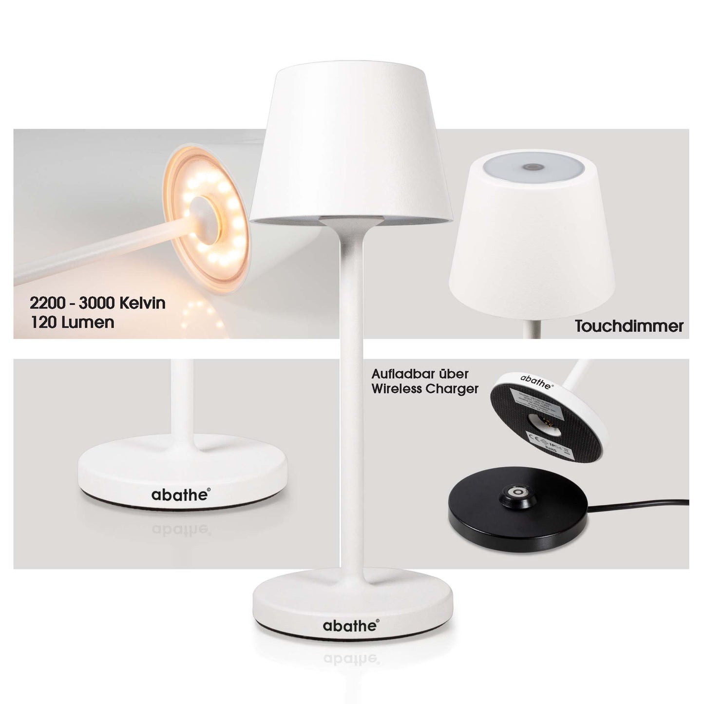 Lampe mit Infos und Nahaufnahmen