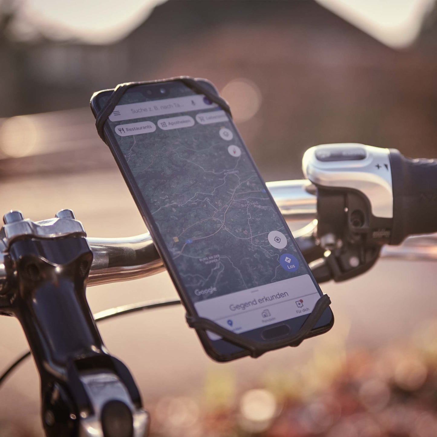 Handy am Fahrrad