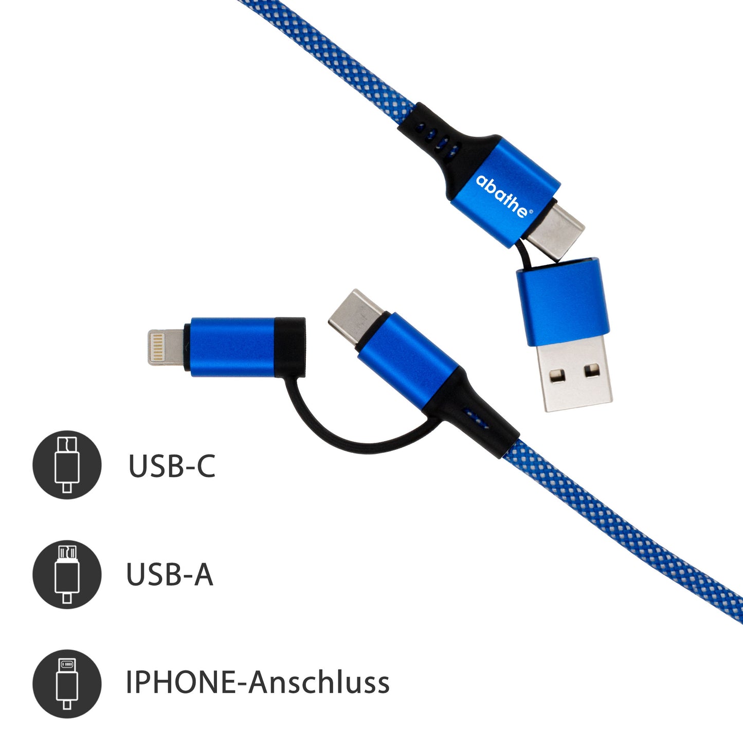abathe Magnetisches Multi-Schnellladekabel