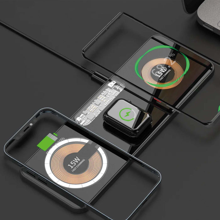 abathe Wireless Charger 3in1 transparent "exclusive"