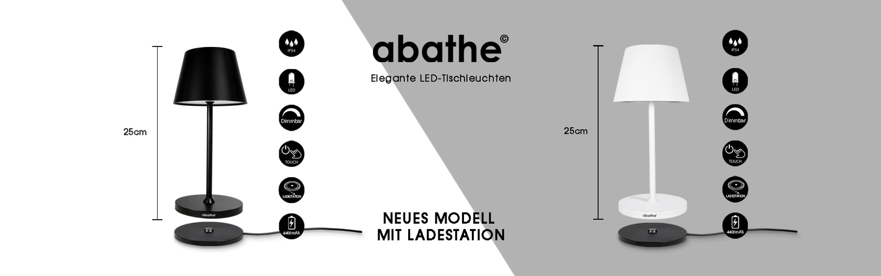Vhbw Akku Für Abathe Tischlampe – 4400 MAh, 3,7 V Li-Ion, Ersatz Für BAT04703706701900